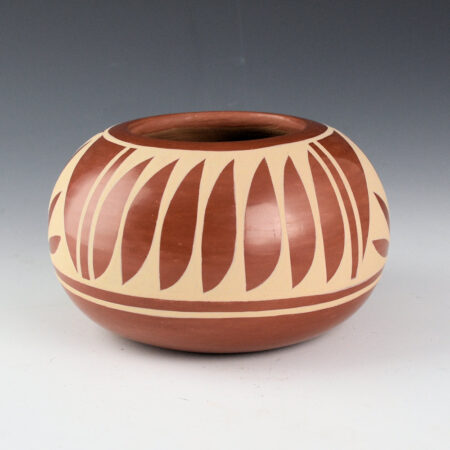 Alternative view of Vigil, Albert and Josephine - Bowl with Feather and Plant Designs (1970s)