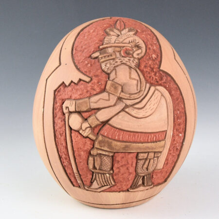 Nampeyo, Carla Claw - "Big Horn Sheep Katsina" Large Seedpot