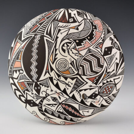 Natseway, Charmae - Large Seedpot with Mimbres Designs
