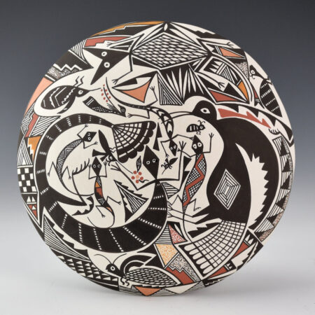 Alternative view of Natseway, Charmae - Large Seedpot with Mimbres Designs