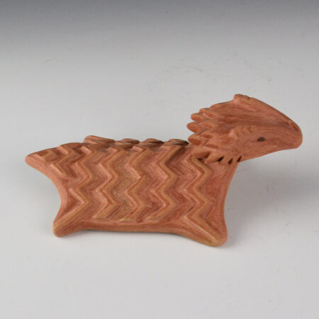 Tso, Jr., Damon - Red Clay Horned Lizard with Carved Scales