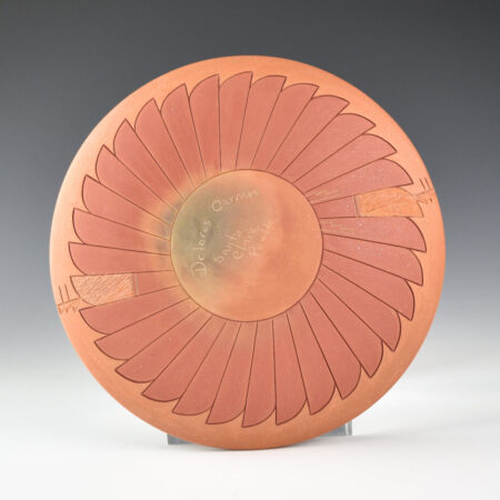 Alternative view of Curran, Dolores - 6.25" Double Sided Polychrome Plate with Avanyu and Feathers