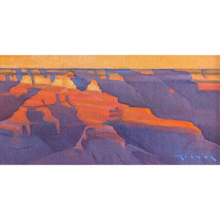 Alternative view of Molnar, Marcia - "Evening Romance" Oil on Board (4 x 8)