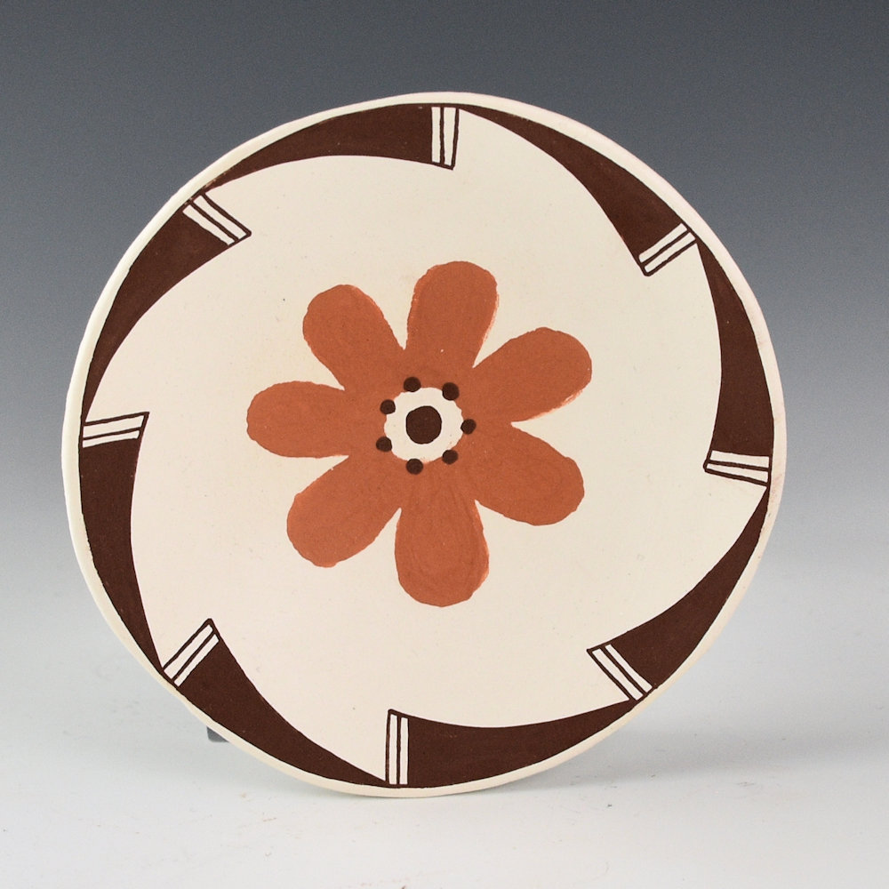 Patricio, Felisha- Small Plate with Flower and Rain Designs