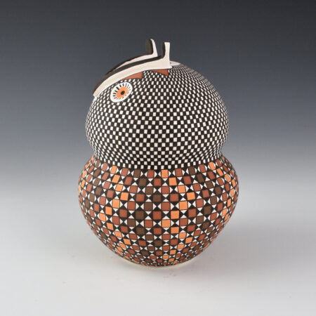 Alternative view of Antonio, Frederica - "Wisdom" Double Lobe "Owl" Jar