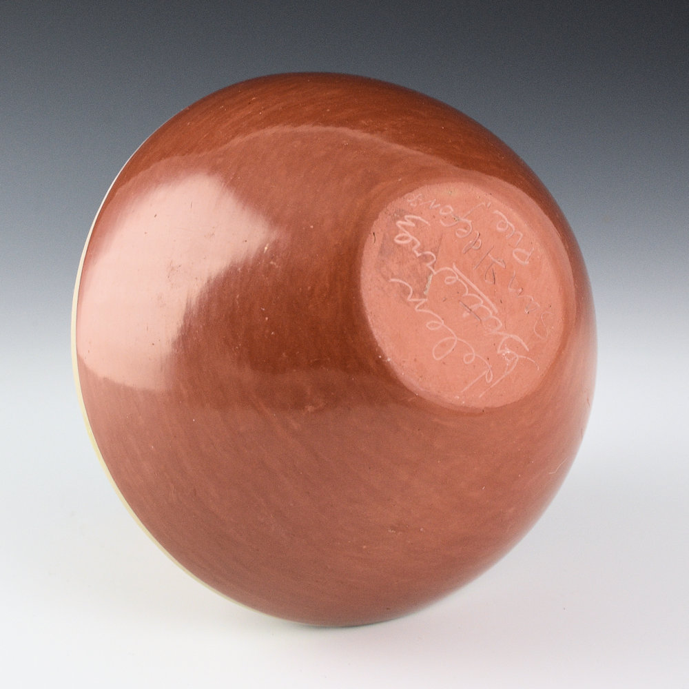 Gutierrez, Helen - Red Jar with 34 Feathers (1980s) - Image 4