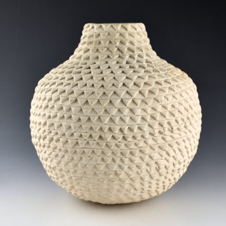 Alternative view of Garcia, Jessie - 8.5" Tall Corrugated Tall Jar (1960s)