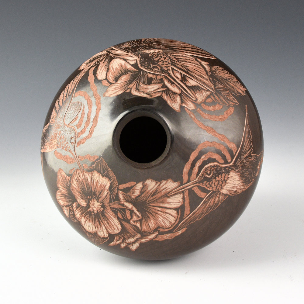 Naranjo, Johnathan - "Summertime Hummingbirds" Jar (2026) - Image 5