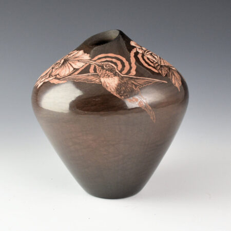 Alternative view of Naranjo, Johnathan - "Summertime Hummingbirds" Jar (2026)