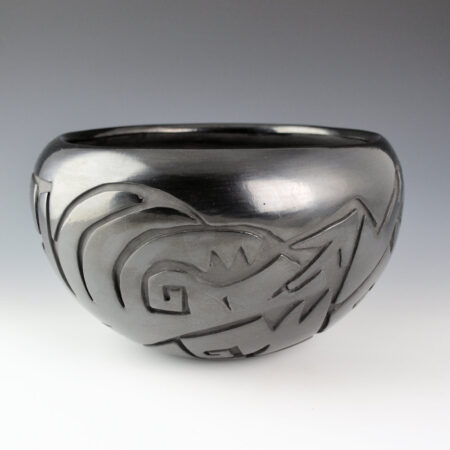 Cain, Joy - 9" Wide Bowl with Carved Avanyu