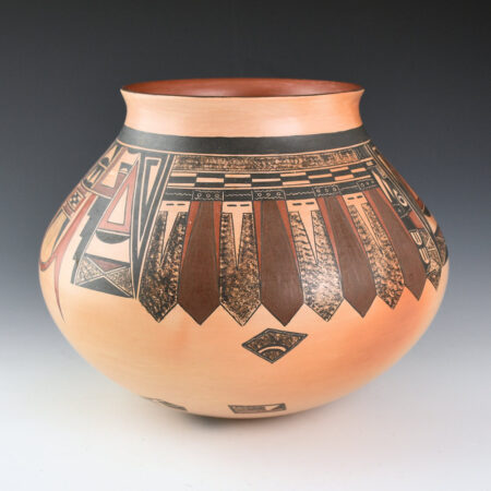 Abeita, Karen - Large Jar with Hummingbirds and Shards Jar
