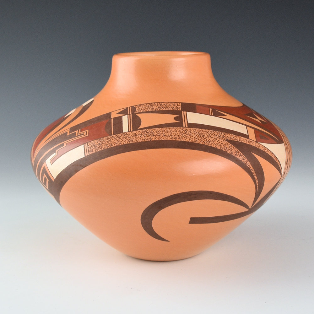 Namingha, Les - "Sun and Sikyatki Birds" Jar (1990s) - Image 4