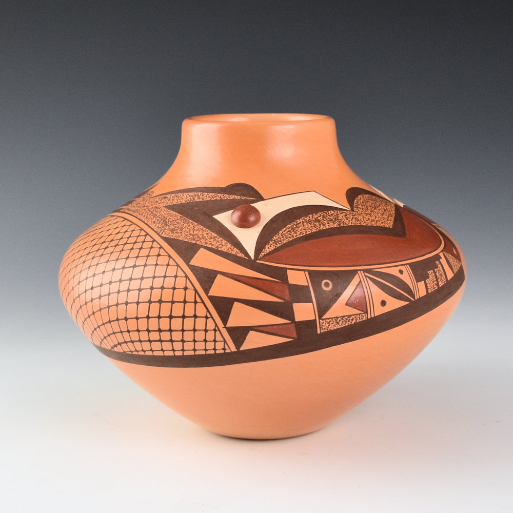 Namingha, Les - "Sun and Sikyatki Birds" Jar (1990s)