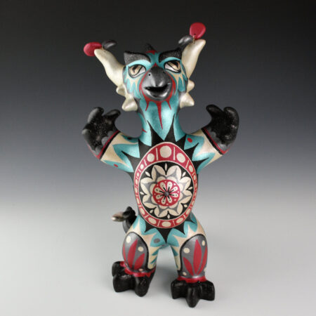 Holt, Lisa & Harlan Reano - 10" Tall Clay Dragon Figure (2025)
