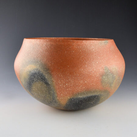 Vigil, Lonnie - Micaceous Bowl with Fire Clouds