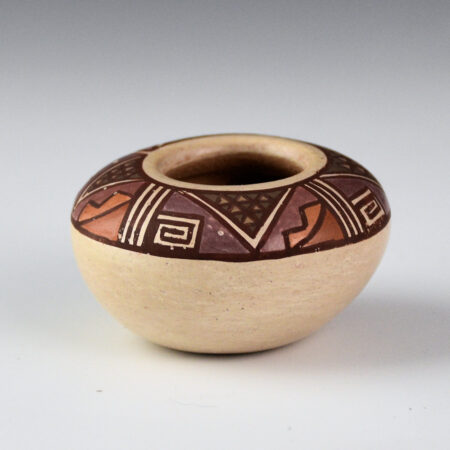 Begaye, Nathan - Small Polychrome Bowl with Star Design (1988)
