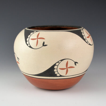 Alternative view of Aragon, Ralph - Traditional Zia Bowl with Star Designs (1980s)