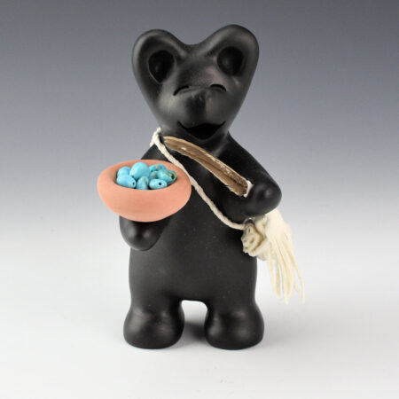 Chitto, Randall - Clay "Turquoise Blessing" Bear (2025)