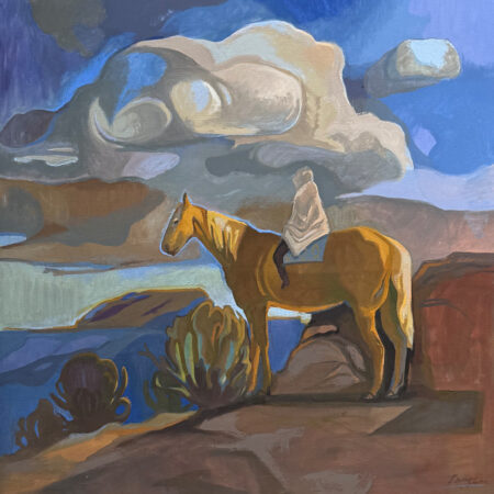 Sosa, Raena - "Past Storms over Meloncholy Hills" Oil on Linen (36 x 36")