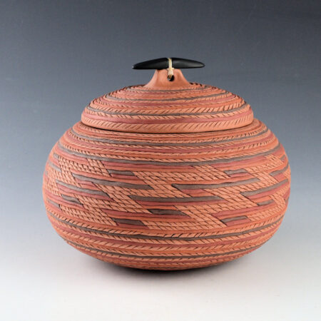 Zane Smith, Richard - Corrugated Bowl with Lid (2000)