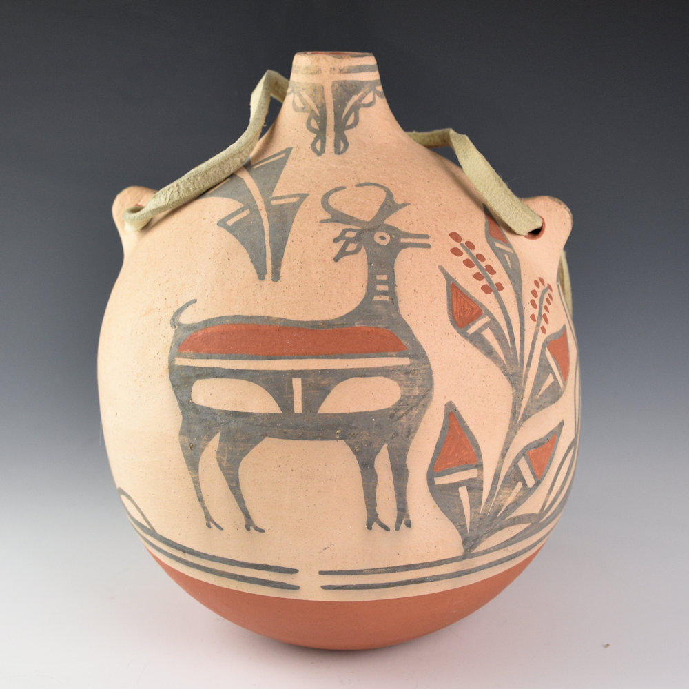 Tenorio, Robert - Canteen with Antelope and Big Horn Sheep