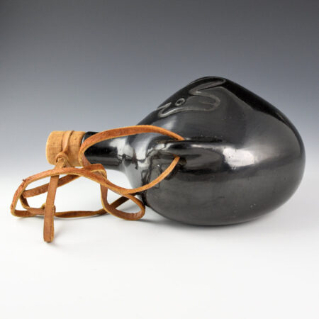 Alternative view of Gonzales, Rose - Black Canteen with Carved Bear (1960s)