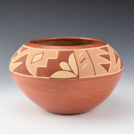 Cata, Rosita - Polychrome Bowl with Plant and Rain Designs (1960s)