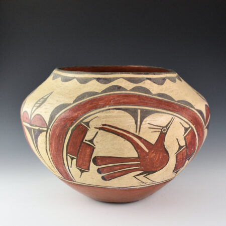 Alternative view of Bell, Seferina  - Jar with Birds, Rainbows and Flowers (1960's)