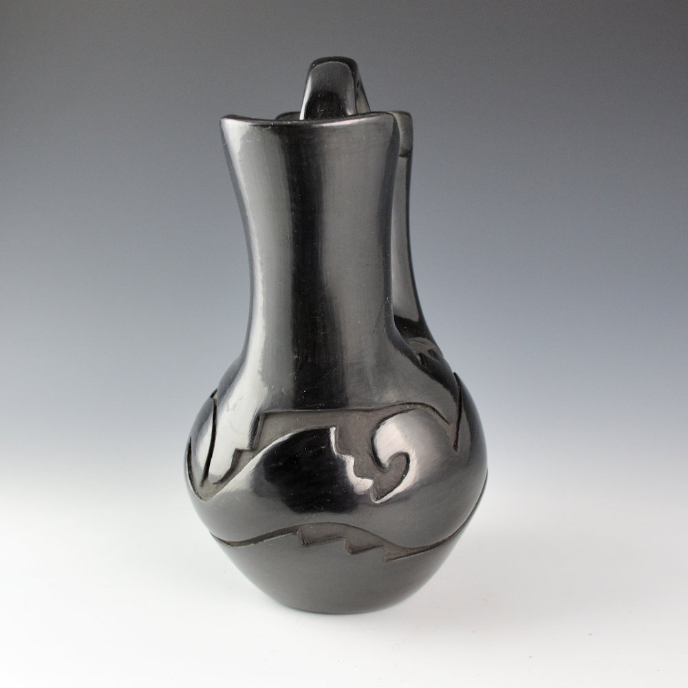 Naranjo-Garcia, Sharon - 8" Tall Wedding Vase with Carved Avanyu - Image 3