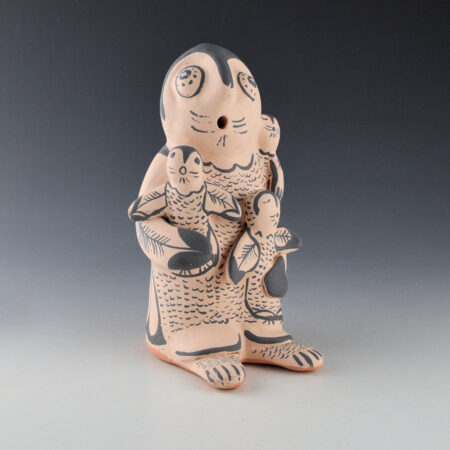 Snowflake Flower -"Momma Owl and Littel Ones" Owl Storyteller with Three Kids (1989)