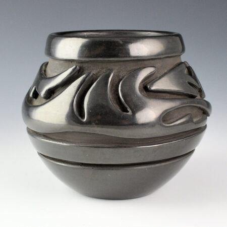 Alternative view of Naranjo, Teresita  - Jar with Carved Avanyu (1970s)