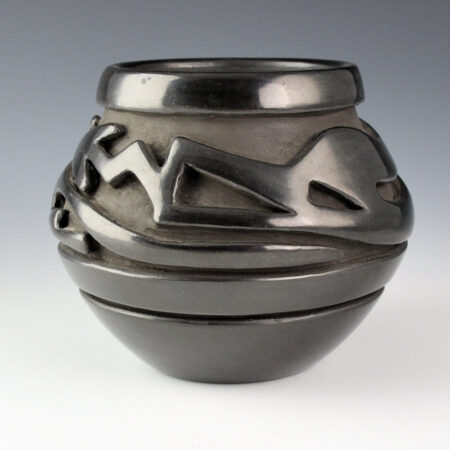 Naranjo, Teresita  - Jar with Carved Avanyu (1970s)