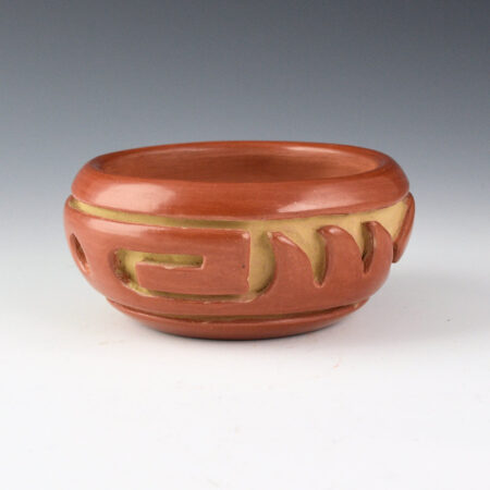 Naranjo, Teresita - Small Bowl with Carved Cloud Designs (1970s)