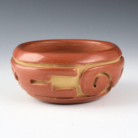 Alternative view of Naranjo, Teresita - Small Bowl with Carved Cloud Designs (1970s)