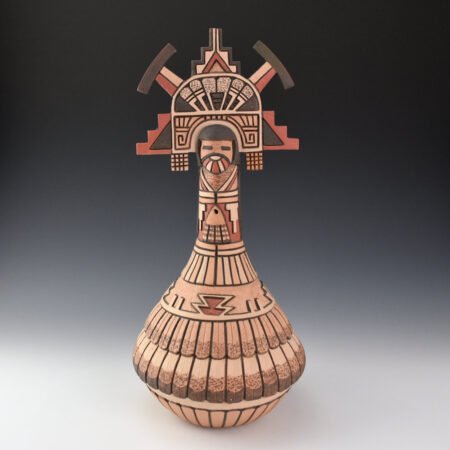 Polacca, Thomas - "Shalako Katsina" Tall Carved Jar (1991)