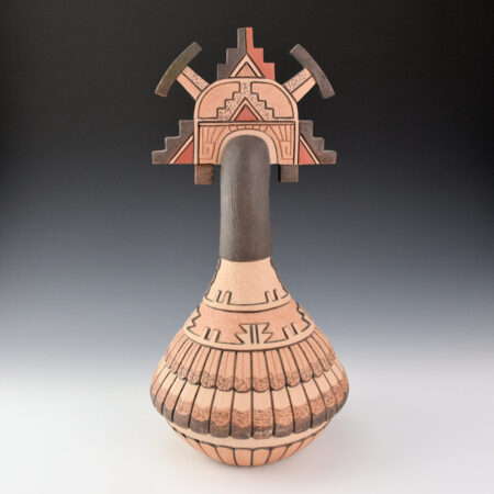 Alternative view of Polacca, Thomas - "Shalako Katsina" Tall Carved Jar (1991)