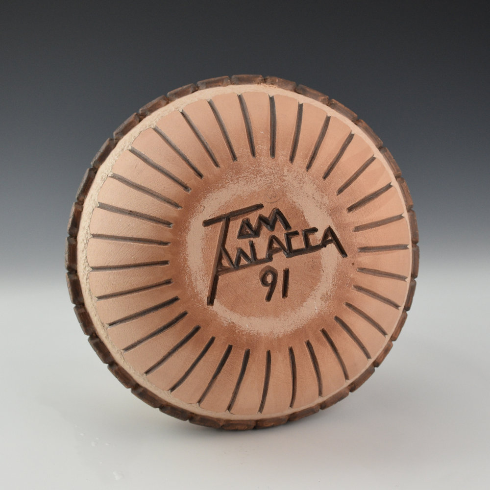 Polacca, Thomas - "Shalako Katsina" Tall Carved Jar (1991) - Image 5