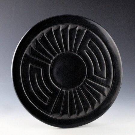 Alternative view of Roller, Toni - 9.5" Diameter Plate with Feathers and Cloud Designs (1994)