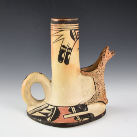 Tootsie, HK - Hopi-Tewa Candle with Fox Figure (1920s)