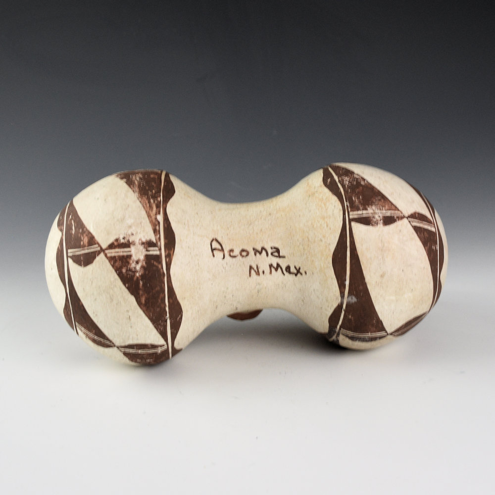 Once Known - Acoma Double Lobe Canteen with Handles (1940s) - Image 5