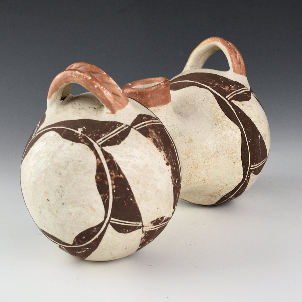 Once Known - Acoma Double Lobe Canteen with Handles (1940s) - Image 4