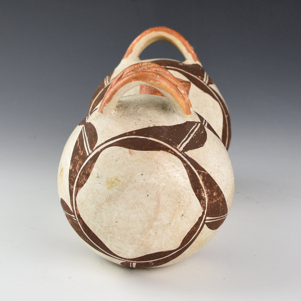 Once Known - Acoma Double Lobe Canteen with Handles (1940s) - Image 2