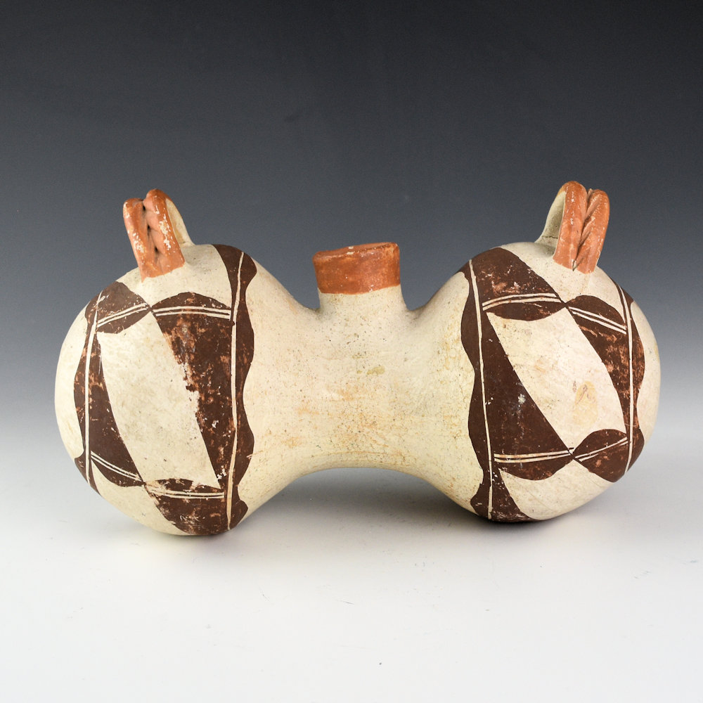 Once Known - Acoma Double Lobe Canteen with Handles (1940s) - Image 3