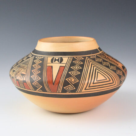 Abeita, Karen - Small Jar with Star and Rain Designs