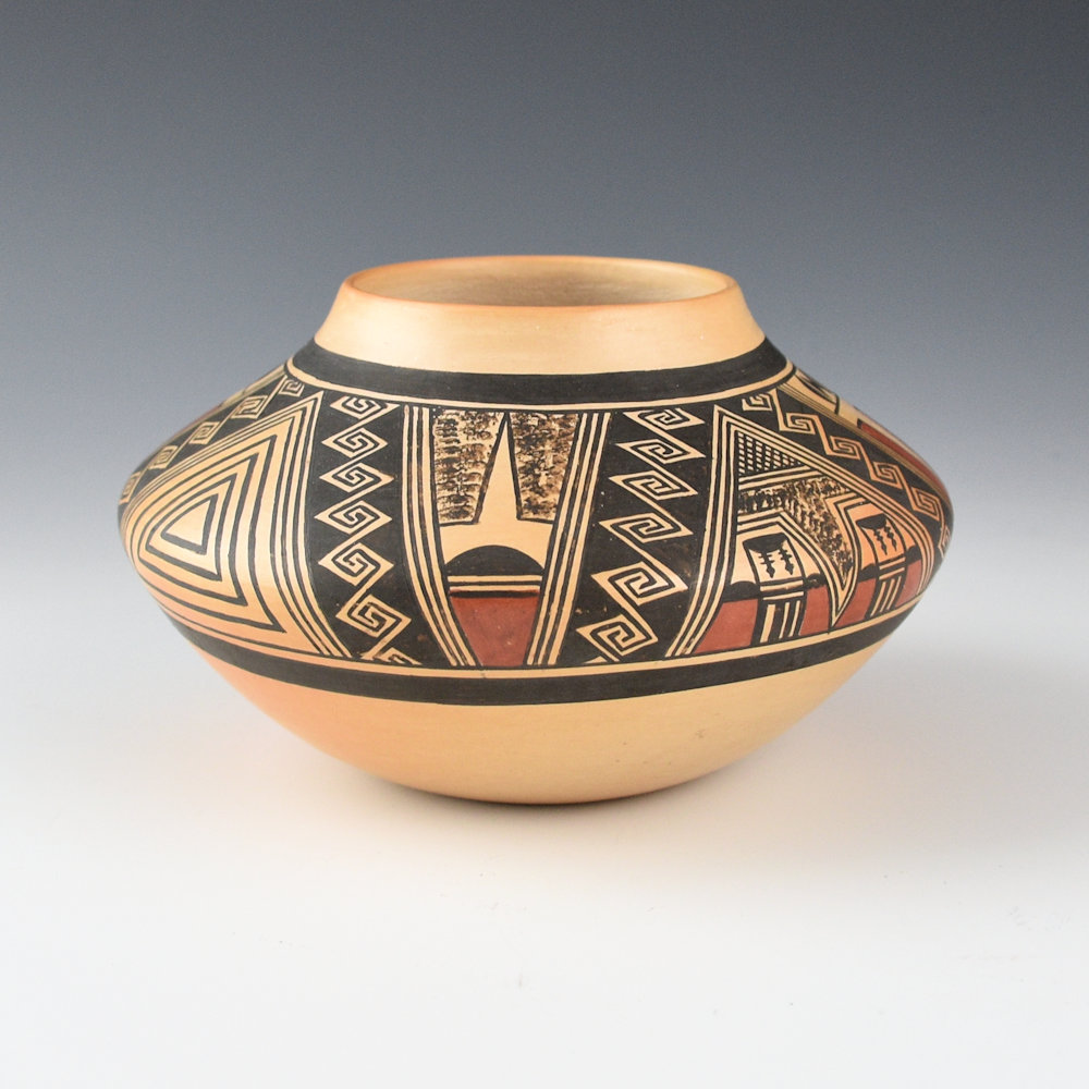 Abeita, Karen - Small Jar with Star and Rain Designs - Image 3