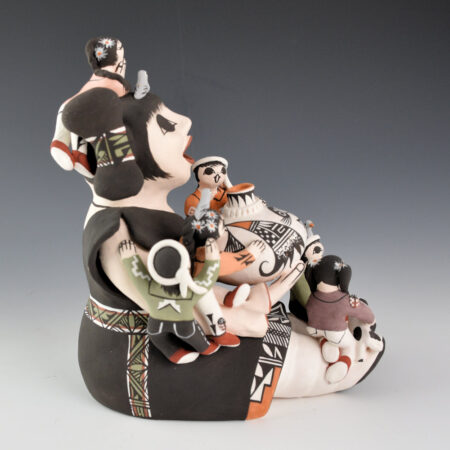 Alternative view of Ray, Marilyn Henderson - 7.5" Tall Storyteller with 7 Children and Animals (1994)