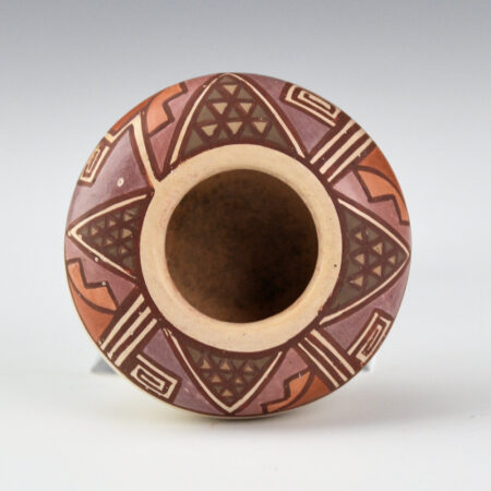 Alternative view of Begaye, Nathan - Small Polychrome Bowl with Star Design (1988)