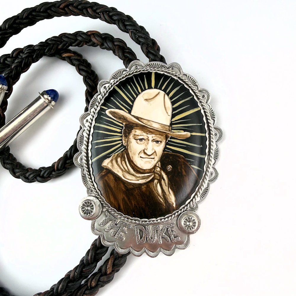 Arthur Lopez & Bernadette Marquez-Lopez - "The Duke" Bolo (Silver, Wood) - Image 2