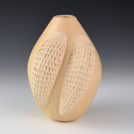 Qoyawayma, Al -  Jar with Double Corn Design (1987)