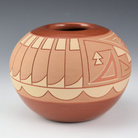 Alternative view of Curran, Alvin - Bowl with Feathers, Mesa, and Clouds  (1990s)